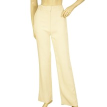 Victoria Beckham White High Rise Viscose Silk Trousers Pants size UK 6 - $207.90