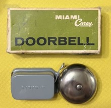 Vintage 1950s 60s Miami Carey 2-1/2&quot; Door Chime Door Bell Model M-60 NEW in Box - £19.58 GBP