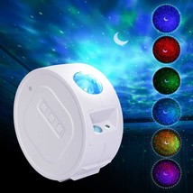 LED Night Sky Light Projector Lamp Ocean Wave Star Lights USB 6 Color Roman - $49.87