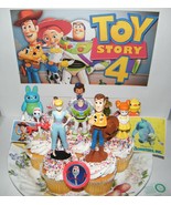 Disney Toy Story 4 Movie Cake Toppers 10 Old and All New Characters Forky - £12.78 GBP