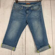 Vigoss 11 Classic Mid Rise Junior Cut Rolled Hem Capri Jeans Pants Women... - $14.00 CAD