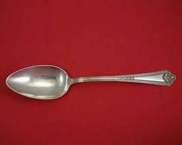 Navarre by Watson Sterling Silver Serving Spoon 8 1/4&quot; Antique - £84.99 GBP