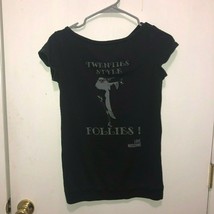 Love Moschino Twenties Style Follies Graphic T Shirt Women&#39;s SZ US 6 - £47.62 GBP