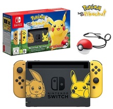 Nintendo Switch Console Pokemon Let&#39;s Go Pikachu Eevee Pokeball Plus Boxed Rare - £410.84 GBP
