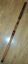 African Chieftain Walking Cane/Stick Hand Carved 4&#39; Collectable Rwanda F... - £55.94 GBP