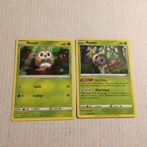 2016 &amp; 2021 Pokemon Rowlet Cards 9/149 &amp; 6/72 - £2.39 GBP