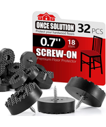 Screw-On Rubber Feet for Furniture - 32PCS Floor Protector for Chair Leg... - €11,35 EUR