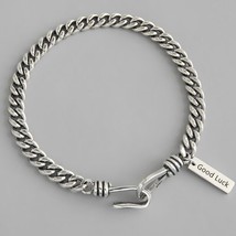 Silver Color Vintage Bracelet Terndy Simple Box Chain Bracelet Wedding Jewelry f - £12.48 GBP