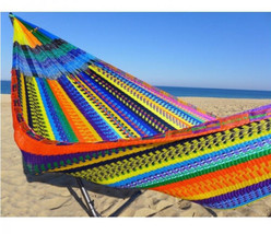14 Ft King Size Hammock Hamaca Mexico Handmade Threaded Patio Camping New - $1,361.52 MXN