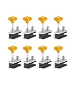 Window Locks, 8-pack Sliding Security Window Lock with Key for Vertical ... - $364.28 MXN