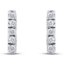 0.25Ct Round Cut Moissanite 925 Sterling Silver Push Back Stud Earrings For Her - £82.58 GBP