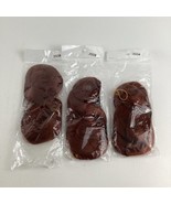 Doll Hair Auburn Colored 3 Pack Lot Straight New #350 Nylon Rehair Rooting - $67.63 CAD