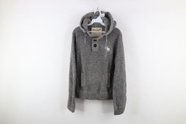 Vintage Y2K Abercrombie &amp; Fitch Womens Small Chunky Ribbed Knit Hoodie S... - £71.78 GBP