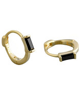 Anyco Fashion Stud Earrings Minimalist Geometric Square Colorful Zircon ... - $401.33 MXN