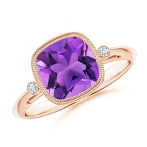 Authenticity Guarantee

ANGARA 2.24 Ct Bezel Set Cushion Amethyst Ring with D... - $998.10