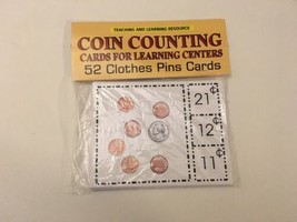 Coin Counting - Cards for Learning Center 52 Cards- math money Teaching supplies - £8.57 GBP