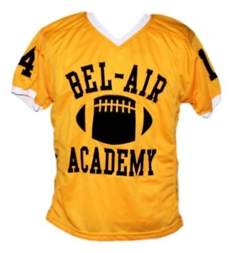 will smith #14 bel-air academy men football jersey yellow new any size