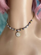 VINTAGE STERLING SILVER 925 Golden Elegant 18&quot; Pendant NECKLACE - $29.70