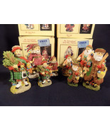 LOT OF 4 INTERNATIONAL SANTA CLAUSE COLLECTION FIGURINES WITH MATCHING O... - £39.46 GBP