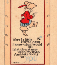 Postcard Antique Vintage Poem Humor Canada Stamp - £7.95 GBP