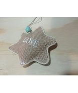 Burlap Star with Macramé Details: Rustic Charm for your Home - £19.98 GBP