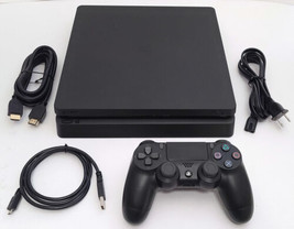 Sony PlayStation 4 SLIM Matte Black 1TB Video Gaming Console System Bundle PS4 - £237.32 GBP