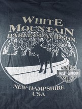 Harley Davidson Mens Large Rally In The Valley 2009 White Mountain NH T Shirt - $17.54
