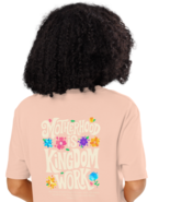 Unisex Organic Ribbed Neck T-Shirt Motherhood is Kingdom Work Back Fraic... - $75.17 CAD
