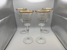 Set of 4 Mikasa Crystal ANTIQUE LACE Water Goblets Glasses - $99.99