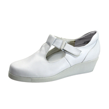 24 HOUR COMFORT Reanne Women&#39;s Wide Width T-Strap Leather Shoes - £31.93 GBP