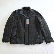 NEW TUMI Mens Large Black Gray F87171 Mixed Medium Puffer Jacket Coat - $99.99