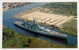 USS North Carolina Battleship Ship Cape Fear Wilmington NC UNP Postcard c1960s - £4.71 GBP