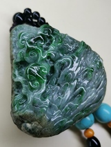 Icy Ice Green 100% Natural Burma Jadeite Jade Hand Piece # 130 g # 652 c... - £2,535.89 GBP