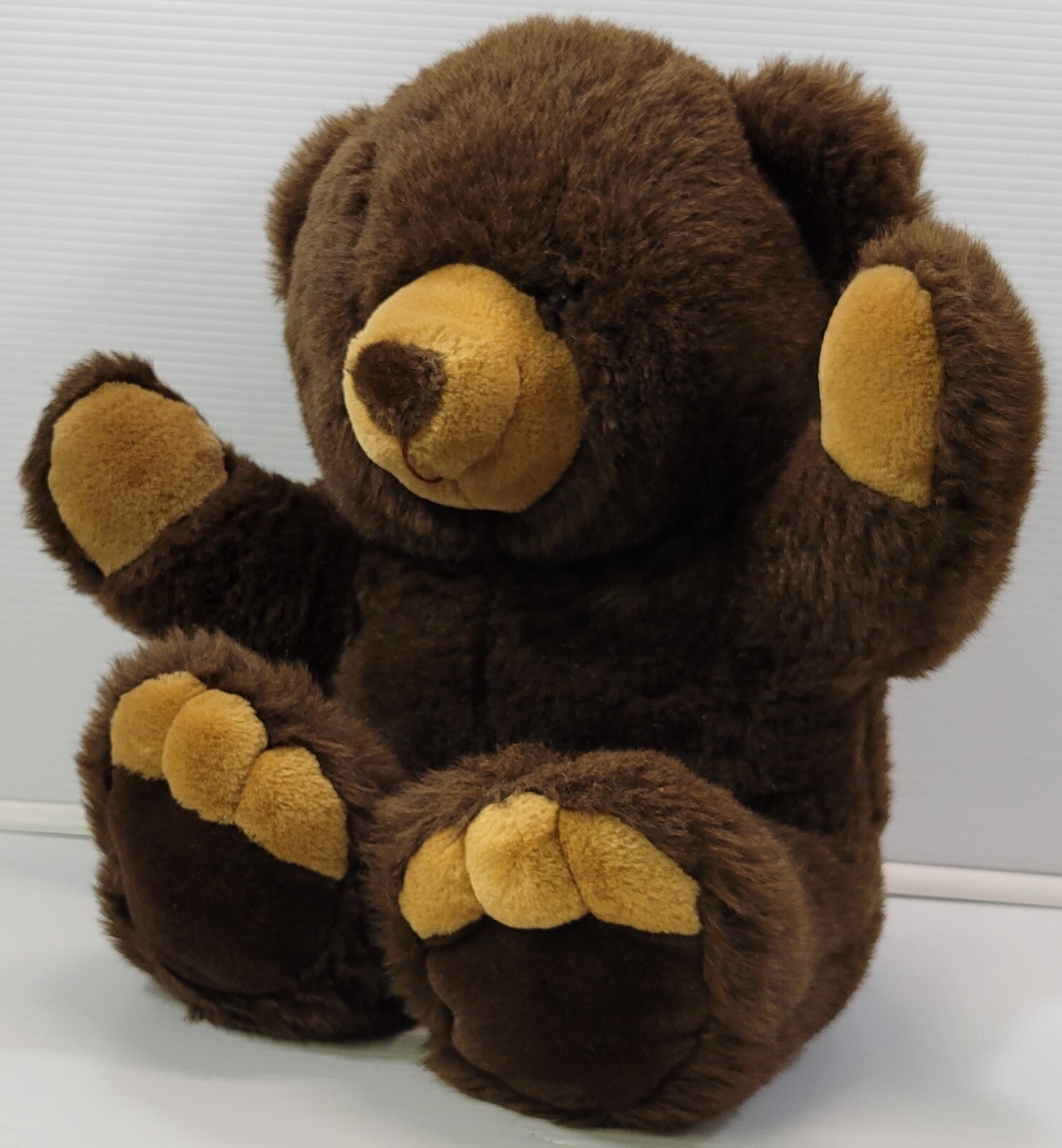 BG) Vintage JC Penney Collection Dark Brown Teddy Bear Plush Stuffed 23" Item image 10