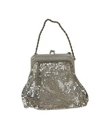 Whiting &amp; Davis Vintage Silver Mesh Evening Bag Purse - $830.41 MXN