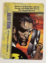 Marvel Overpower 1996 Character Cards Nick Fury Infinity Formula - £1.93 GBP
