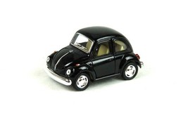 4&quot; Kinsmart 1967 VW Volkswagen Beetle Diecast Model Toy Car Not to Scale Black - £12.57 GBP