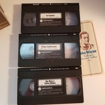 John Wayne Collector&#39;s Limited Edition Box Set Of 3 VHS Tapes Westerns W... - £7.18 GBP