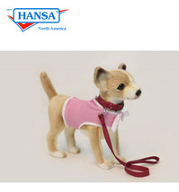 Hansa Chihuahua With Pink Coat And Leash (6385) - £50.66 GBP