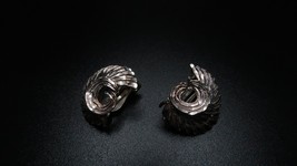 Vintage AVON Sterling Silver Clip Earrings 18mm - £17.40 GBP