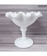 Westmoreland English Hobnail Milk Glass 5.25&quot; Compote Candy Dish Signed - $27.00