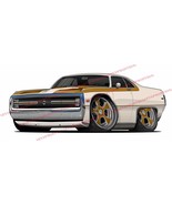 1970 Chrysler 300 Hurst Car Art Wall Decal - $27.42 CAD+