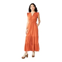 Sonoma Smocked Tiered Maxi Dress Womens Plus 4X Boho Romantic Cottagecore  - £24.53 GBP