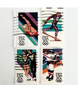 1984 Olympics Stamps Lot Of 4 Mixed Sports Used USA 20c Vintage Athletic... - $27.34 CAD