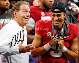 NICK SABAN &amp; BRYCE YOUNG SIGNED PHOTO 8X10 RP AUTOGRAPHED PICTURE ALABAM... - $19.99