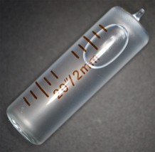 Glass Vial, Spirit Bubble Level, with nib, Accurate, 35mm x 11mm Transpa... - $6.80