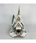 Hawthorne Village Thomas Kinkade Christmas Light of Hope Church 2000 Vil... - $761.39 MXN