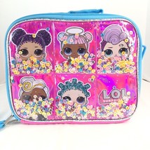 LOL Surprise! Insulated School Lunch Bag Soft Lunch Box Girl&#39;s Sequined Tote Bag - £4.16 GBP
