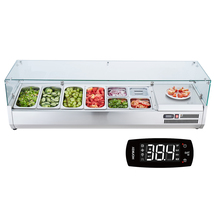 VEVOR Refrigerated Condiment Prep Station, 150W Countertop Refrigerated,... - $838.99