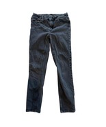 Womens Mid-Rise Black Skinny Jeans Size 26 By Madewell Cotton & Elastane Blend - $11.84